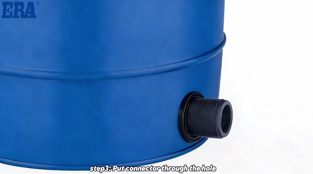 Step3 Put connector through the hole الخطوة 3: ضع الموصل من خلال الفتحة