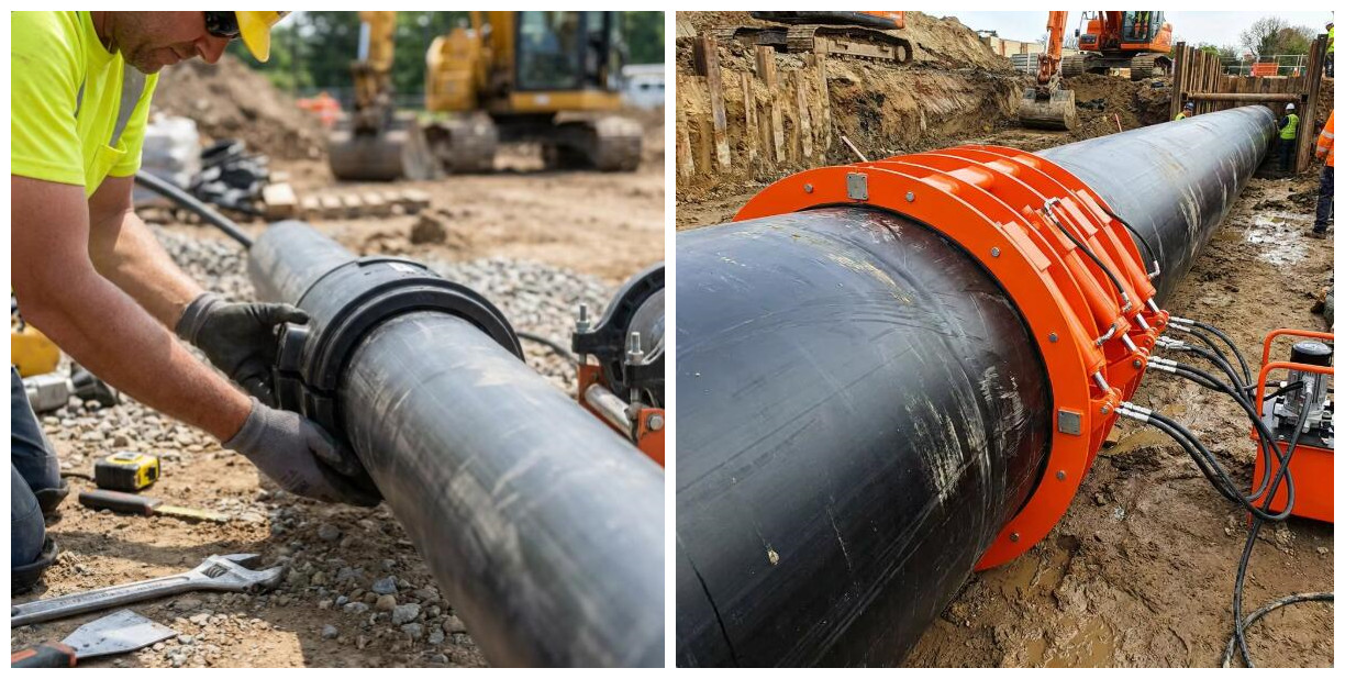 pipe installation تركيب الأنابيب