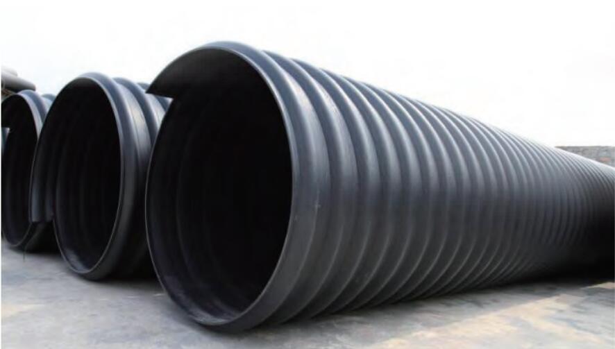 الأنابيب المموجة الحلزونية المقواة بشريط فولاذي HDPE