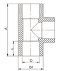 HDPE BUTT WELDING PE FITTING STRAIGHT TEE(2)