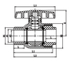 صمام CPVC CTS