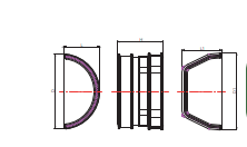 RGUK06 محول مزراب مربع/دائري