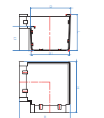 RGA004R موصل الزاوية اليمنى