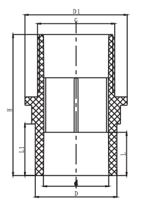 PVC PN10 شفة اقتران MF