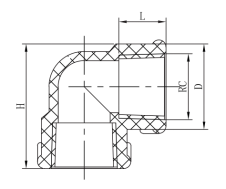 PPH THII001 90 درجة الكوع