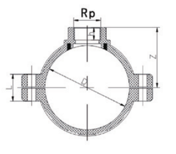 مشبك السرج PVC PN10 UPVC
