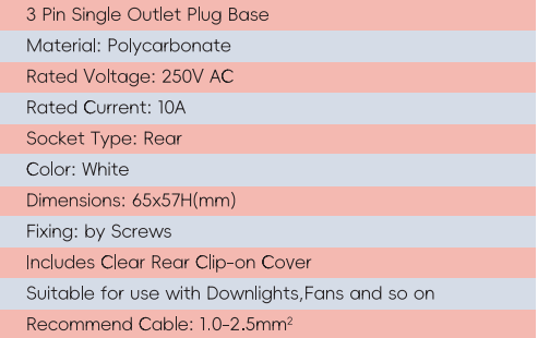 GYPB02 3Pin قاعدة توصيل منفذ واحد