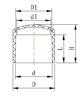 LAUS016 نهاية المكونات L نوع