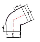 RWGB012 65 درجة الكوع