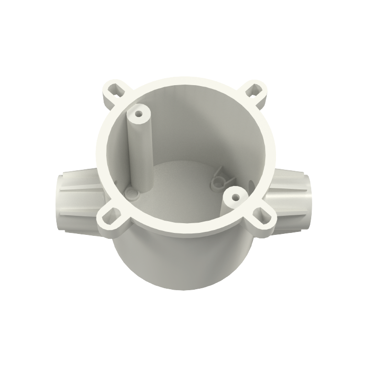 حلقة تمديد كهربائية عازلة PVC-U في اتجاهين