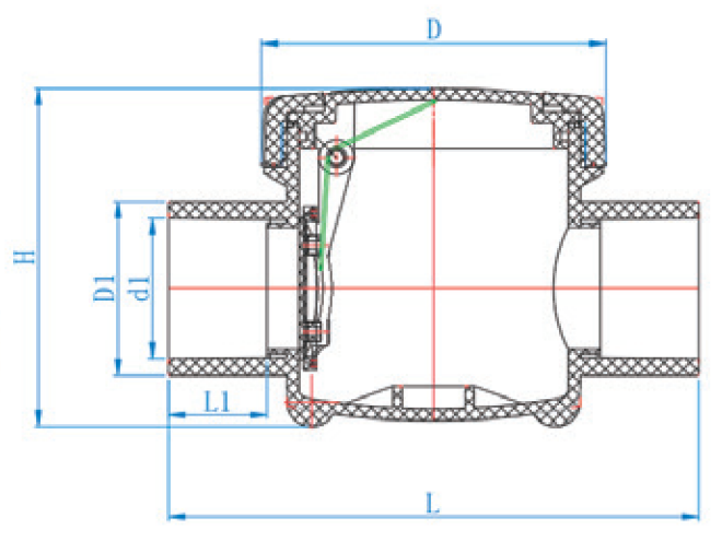 AUS022 صمام فحص التأرجح