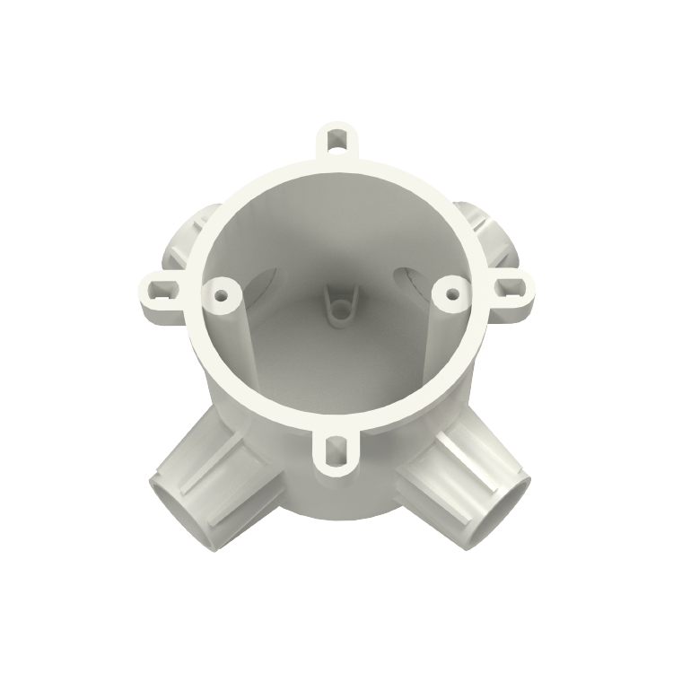 حلقة تمديد كهربائية عازلة بأربعة اتجاهات PVC-U