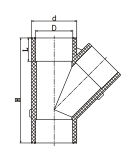 تي شيرت بي في سي PN10 منحرف