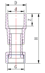 موصل صنبور الضغط PVC PN10
