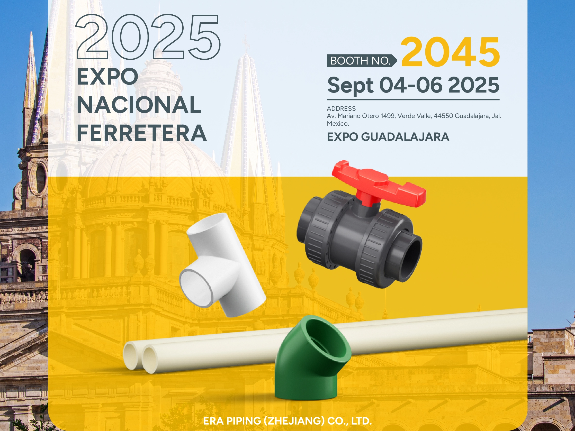 أنابيب عصر في Expo Nacional Ferretera 2025 - قم بزيارتنا في Booth 2045!