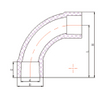 PVC PN16 90 درجة الانحناءات 