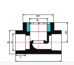 PVC SCH80 PVC صمام التوقف من النوع الثاني