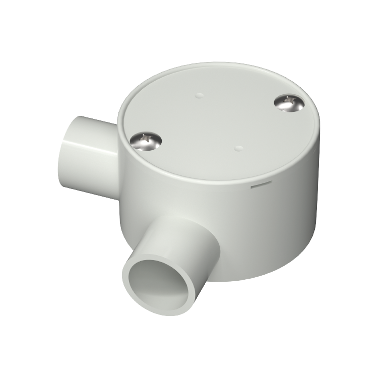 PVC-U صندوق دائري زاوية كهربائية عازلة