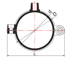 مشبك الأنابيب البلاستيكية PN10