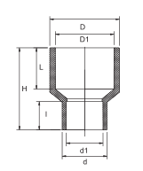 PVC PN10 تخفيض اقتران