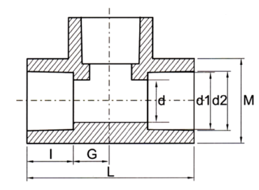 شفاف UPVC مستقيم TEE2