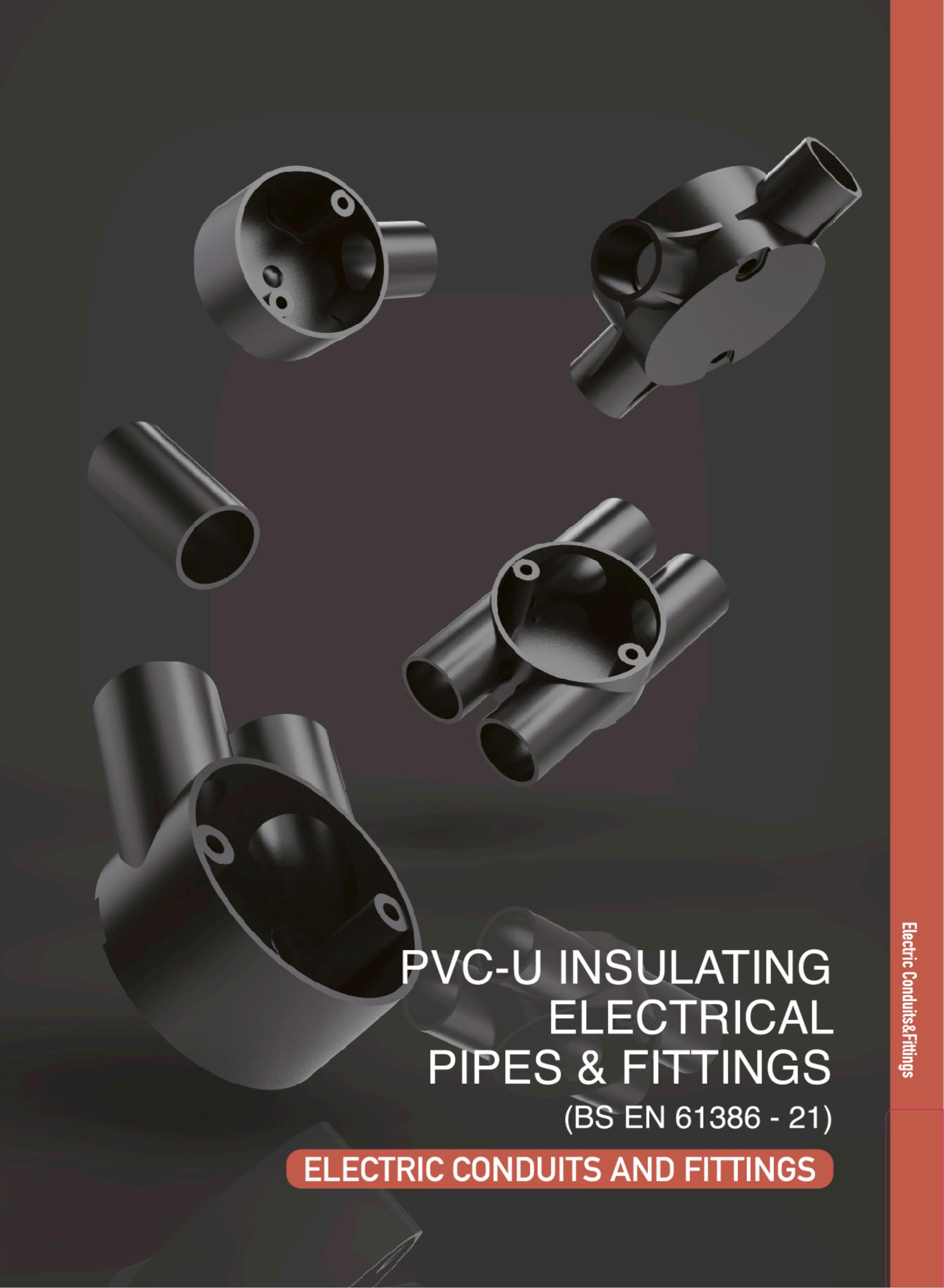 الأنابيب والوصلات الكهربائية العازلة PVC