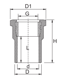 PVC PN10 اقتران الخيط النحاسي